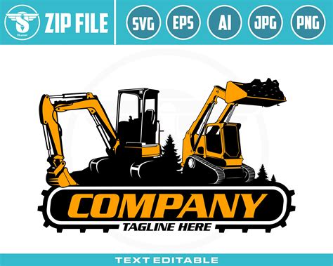 mini excavator logo|excavating logos clip art.